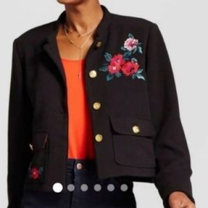 A new day military style black jacket. NWT